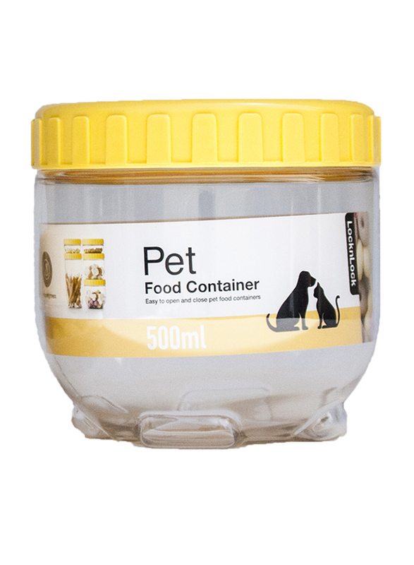 

LocknLock Pet Interlocking Wet Food & Treat Container, 500ml, Yellow/Clear