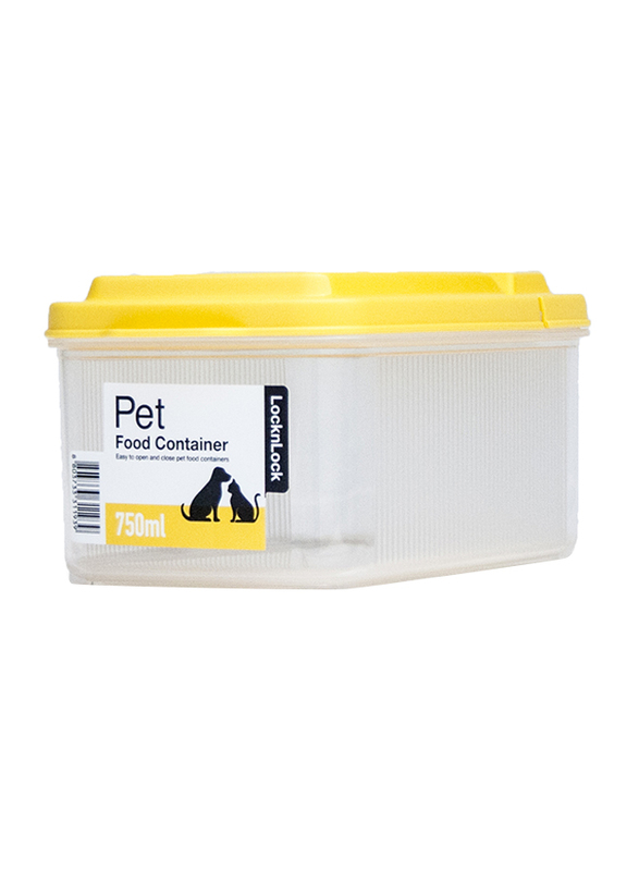 

LocknLock Pet Dry Food Container, 750ml, Yellow/Clear