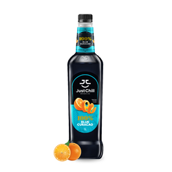 Just Chill Blue Curacao Syrup, Made From 100% Real Fruit Extract, 1 Litre