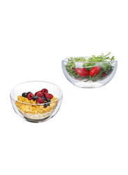 1Chase 2-Piece 500ml Cereal Bowl Set, Clear