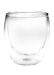 Liying 80ml 6-Piece Set Glass Heat Resistant Tea Cup, 9 x 9 x 7cm, Clear