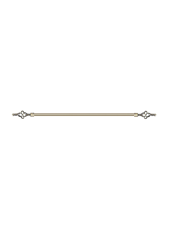 1-2-Meter Adjustable Anti Brass Roman Single Bar Curtain Rod, 200AB, Bronze