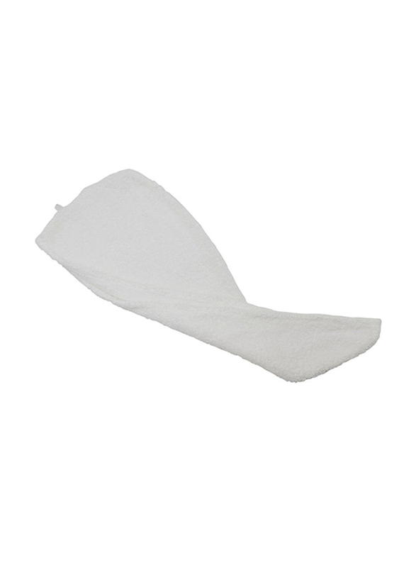 Lushh Cotton Terry Hair Towel Wrap, White