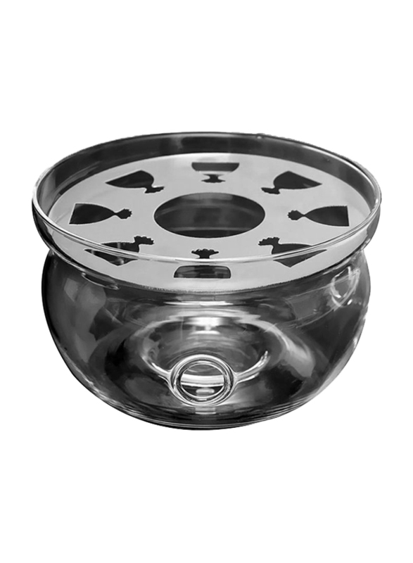 Tea Pot Warmer Base, 13.5 x 13.5 x 8cm, Clear