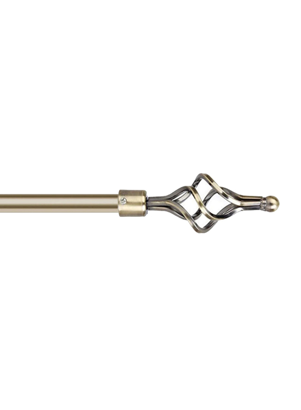 1-2-Meter Adjustable Anti Brass Roman Single Bar Curtain Rod, 200AB, Bronze