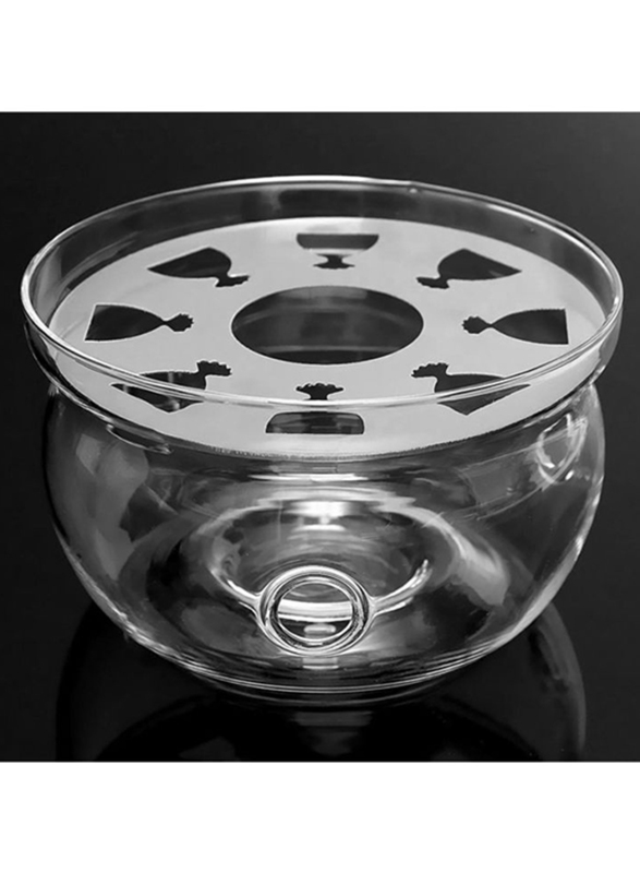 Tea Pot Warmer Base, 13.5 x 13.5 x 8cm, Clear