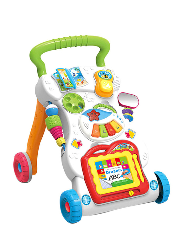 Cool Baby Musical Push Along Baby Activity Walker, Multicolor