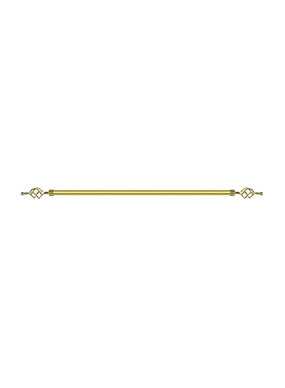 2-Meter Adjustable Curtain Rod Pipe, 51.2 x 8.7 x 11inch, 200G, Gold