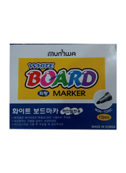 Munhwa 12-Piece White Board Marker, Blue
