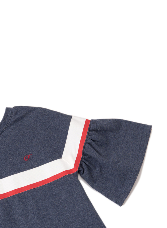 Poney 3/4 Sleeve Dress for Girls, 4-5 Years, Blue