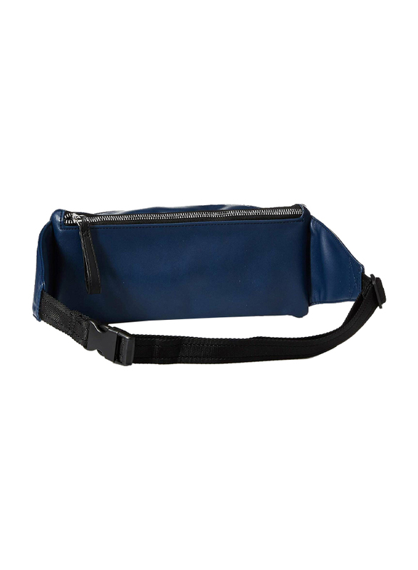 Calvin Klein Celia Vegan Synthetic Leather Water Resistant Fanny Pack Belt Bag for Women, Blue