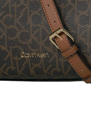Calvin Klein Sonoma Signature Key Item Satchel for Women, Brown