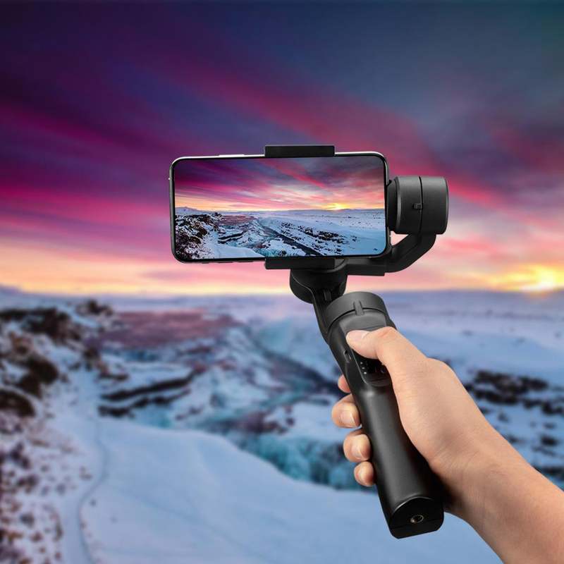 UK Plus 3-Axis Handheld Gimbal Stabilizer for Smartphones, Black