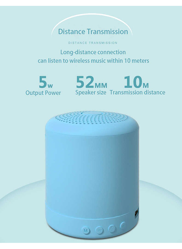 UK Plus Portable Wireless Bluetooth Mini Speaker, Blue