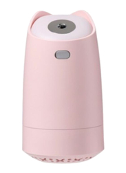 UK Plus Mini Humidifier, Aroma Diffuser, 280ml, with USB Charge and Eye Friendly Multi-Light Night, Pink