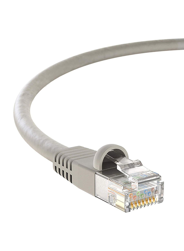 UK Plus 1.5-Meter Ethernet LAN Network RJ45 Cable, RJ45 Male to RJ45, CAT-6, High-Speed Transmission for Routers/Switches/Hubs/Network Printers and Game Boxes, White