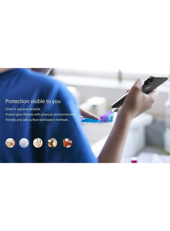UK Plus Mini Instant Phone Sterilizer Travel with Type-C Interface for Apple iPhones, Silver