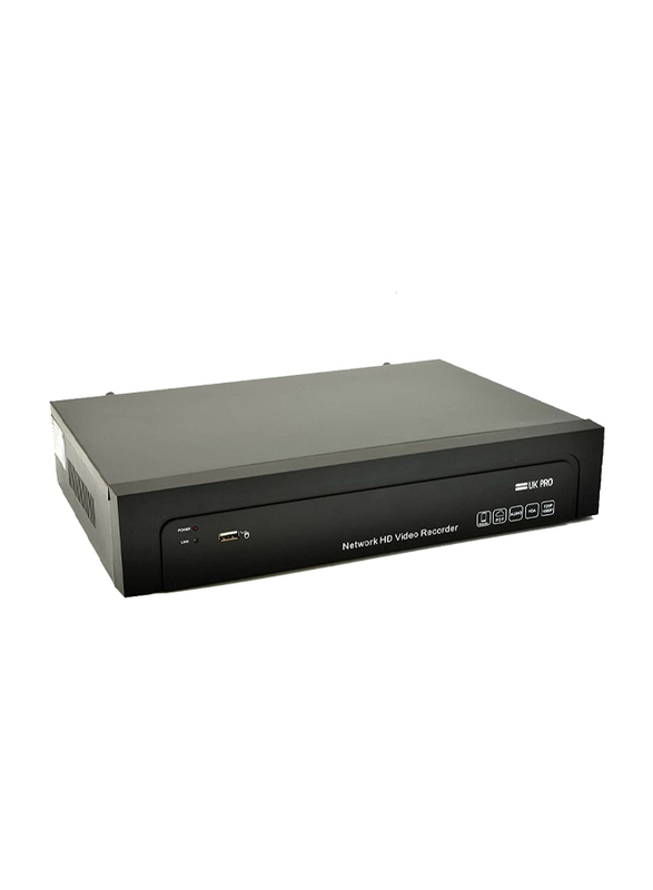 UK Plus 4K 8CH POE NVR for POE Network Video Recorder, Black