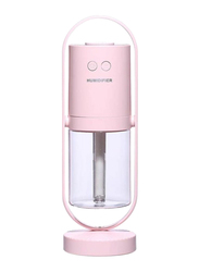 UK Plus Mini Portable Humidifier, Aroma Diffuser, with USB Charge and Eye Friendly Multi-Light Night, Pink
