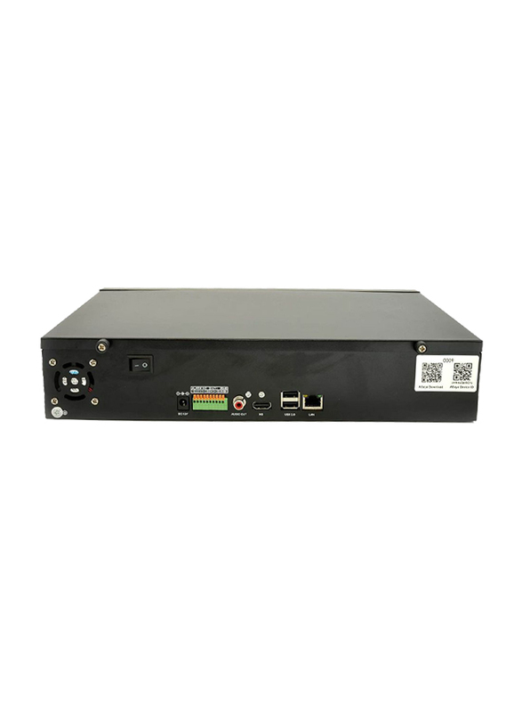 UK Plus 4K 8CH POE NVR for POE Network Video Recorder, Black