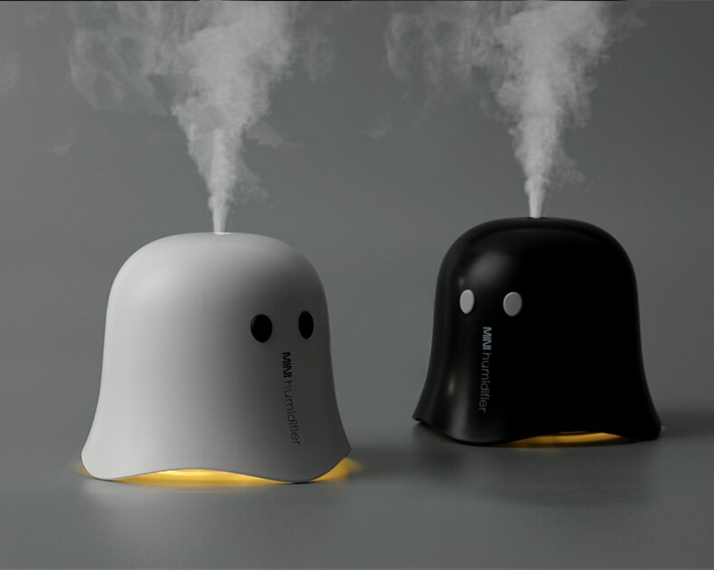 UK Plus Pac-Man Humidifier, 220ml, Aroma Essential Oil Diffuser For Home/Office/Bedroom, White