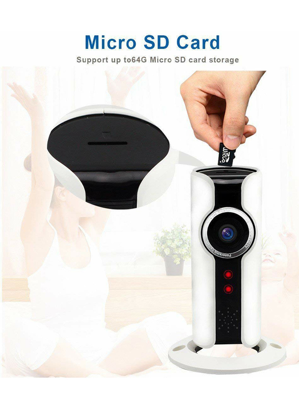 UK Plus Fisheye Wireless WiFi Surveillance Camera, 1.44mm Lens, 1.3 MP