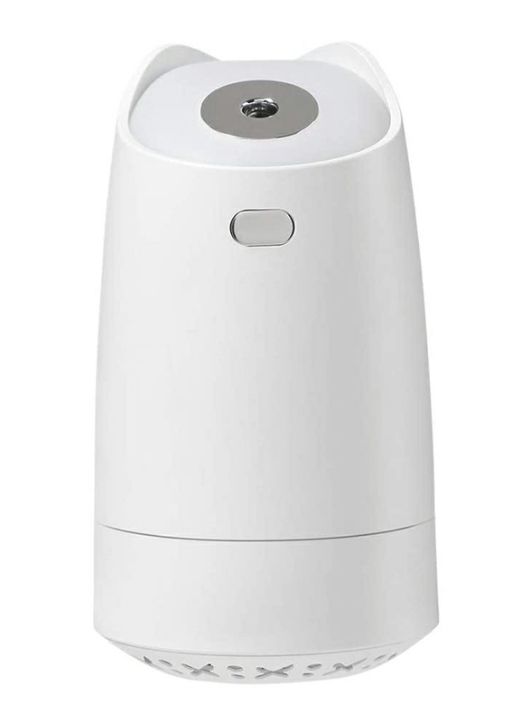 UK Plus Mini Humidifier, Aroma Diffuser, 280ml, with USB Charge and Eye Friendly Multi-Light Night, White