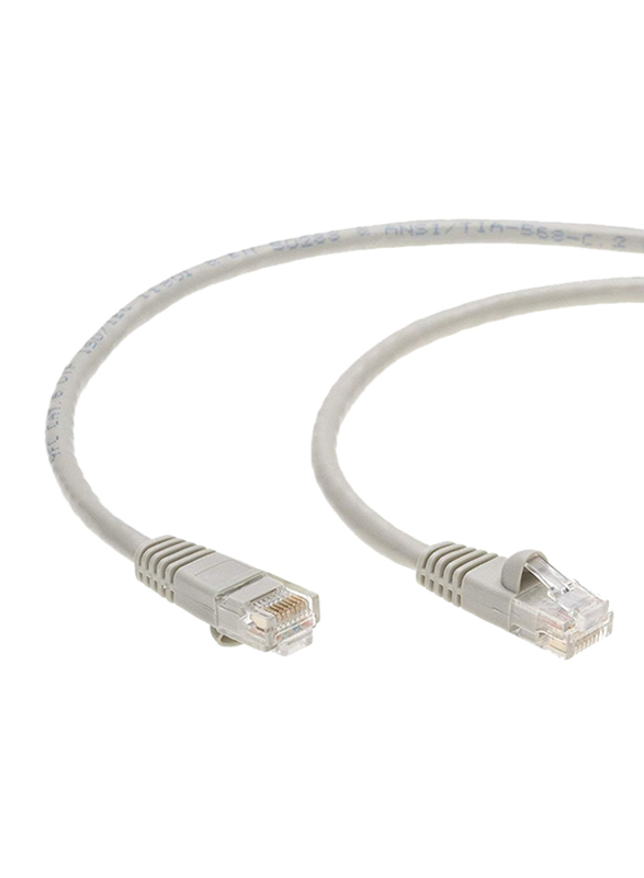 UK Plus 3-Meter Ethernet LAN Network RJ45 Cable, RJ45 Male to RJ45, CAT-6, High-Speed Transmission for Routers/Switches/Hubs/Network Printers and Game Boxes, White