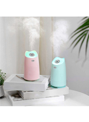 UK Plus Mini Humidifier, Aroma Diffuser, 280ml, with USB Charge and Eye Friendly Multi-Light Night, Green