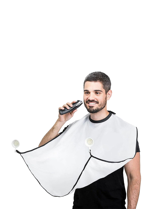 UK Plus Beard Shaving Apron, White