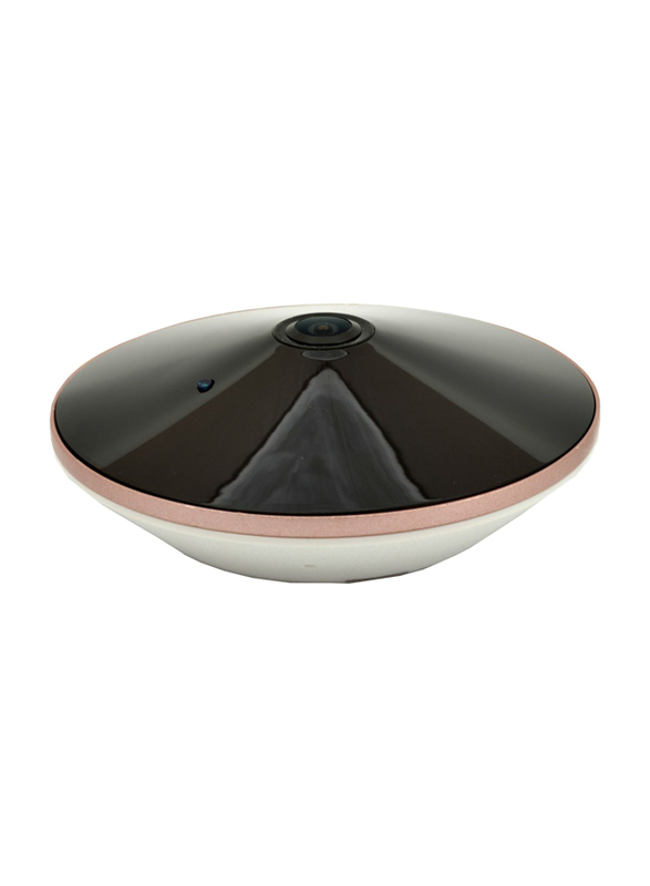 UK Plus 360 Degree 1080P Panoramic VR IP WiFi Wireless Security Camera, 2MP, Black