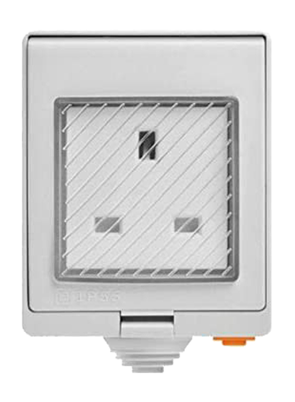 Sonoff S55 WiFi UK Standard Smart Waterproof Socket with Wireless APP Control, AC100-240V, White