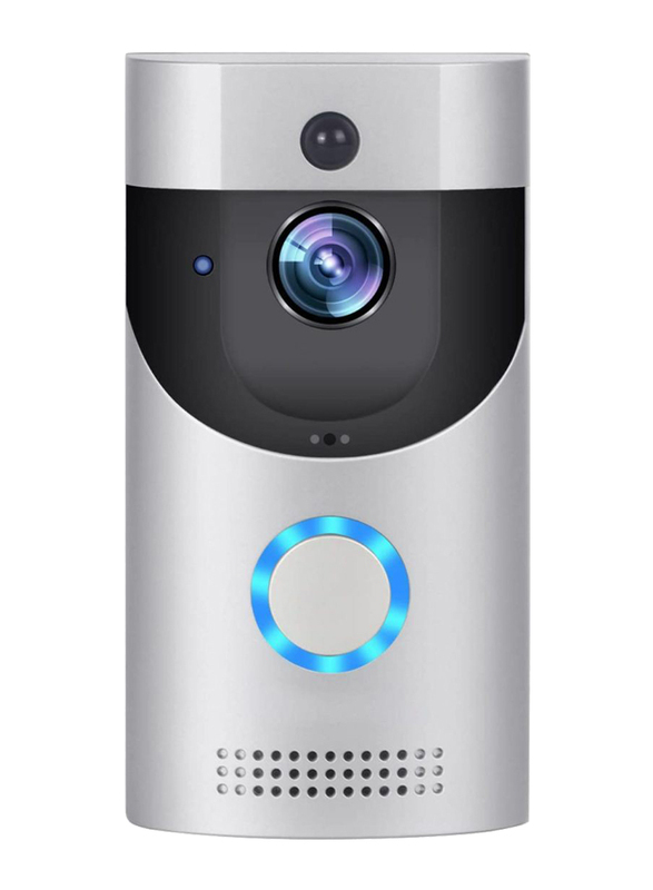 UK Plus Access Wireless Smart Video Doorbell Home & Office Smart Intercom HD WiFi Camera with Two-Way Talk & Video, Grey