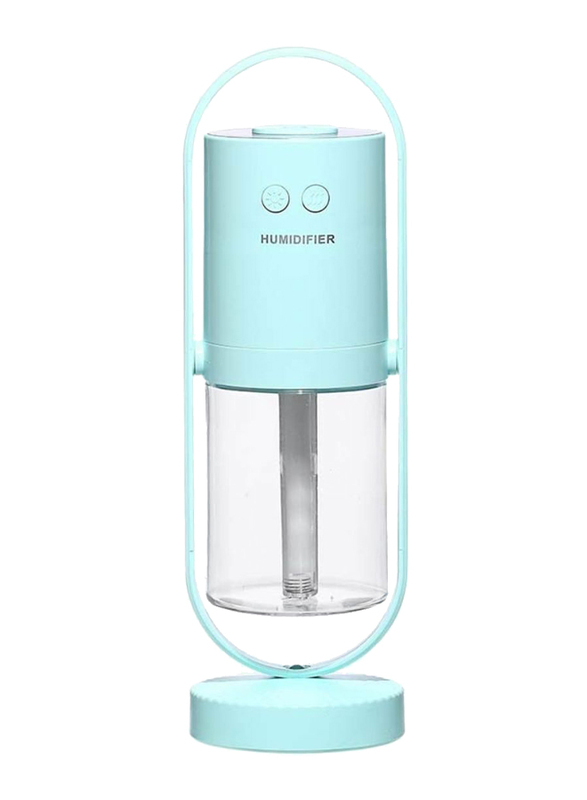 UK Plus Mini Portable Humidifier, Aroma Diffuser, with USB Charge and Eye Friendly Multi-Light Night, Light Blue
