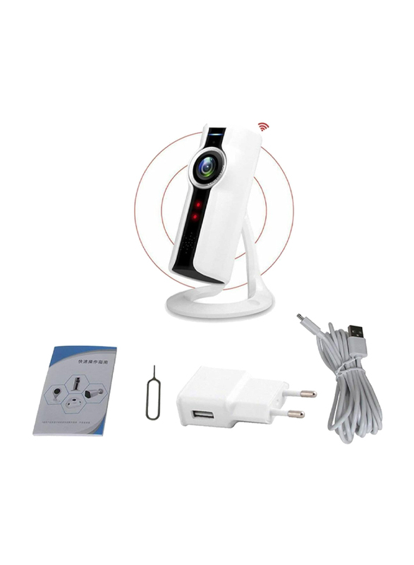 UK Plus Fisheye Wireless WiFi Surveillance Camera, 1.44mm Lens, 1.3 MP