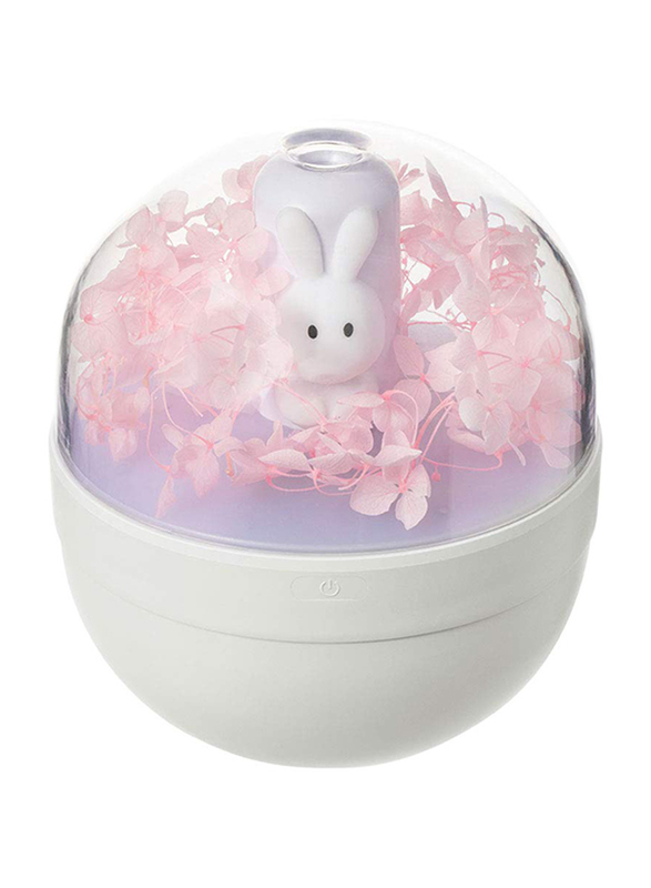 UK Plus Rabbit Aroma Humidifier, 280ml, Essential Oil Diffuser, Pink