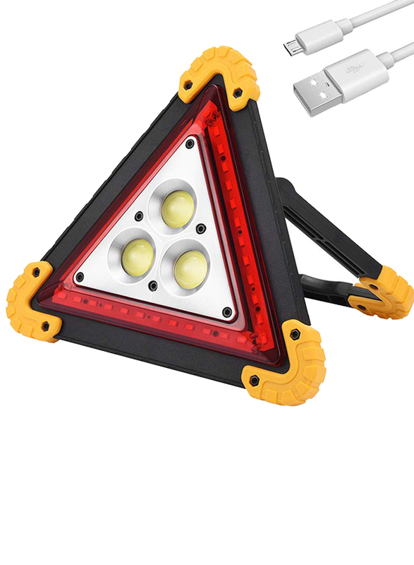 UK Plus Portable Multifunctional 30W LED Emergency Lamp, Black/Yellow