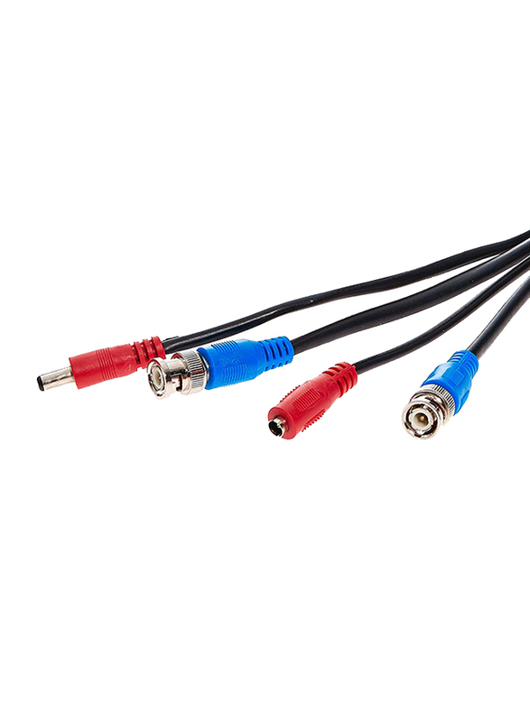 UK Plus 10-Meter RG59 Coaxial Cable for Surveillance Cameras, Black
