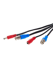 UK Plus 10-Meter RG59 Coaxial Cable for Surveillance Cameras, Black