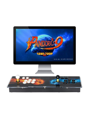 UK Plus KidKit Box 9 Multiplayer Joystick and Buttons Arcade Console, With 1502 Retro Classic Video Games Advanced CPU, Compatible with HDMI, Black