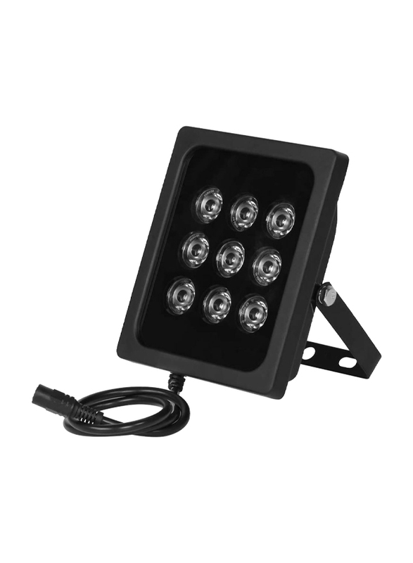 UK Plus IR Illuminators High Power Infrared LED Lights for Security Camera, Black