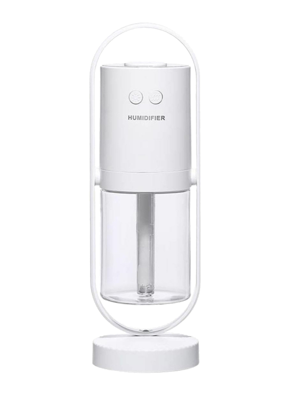 UK Plus Mini Portable Humidifier, Aroma Diffuser, with USB Charge and Eye Friendly Multi-Light Night, White
