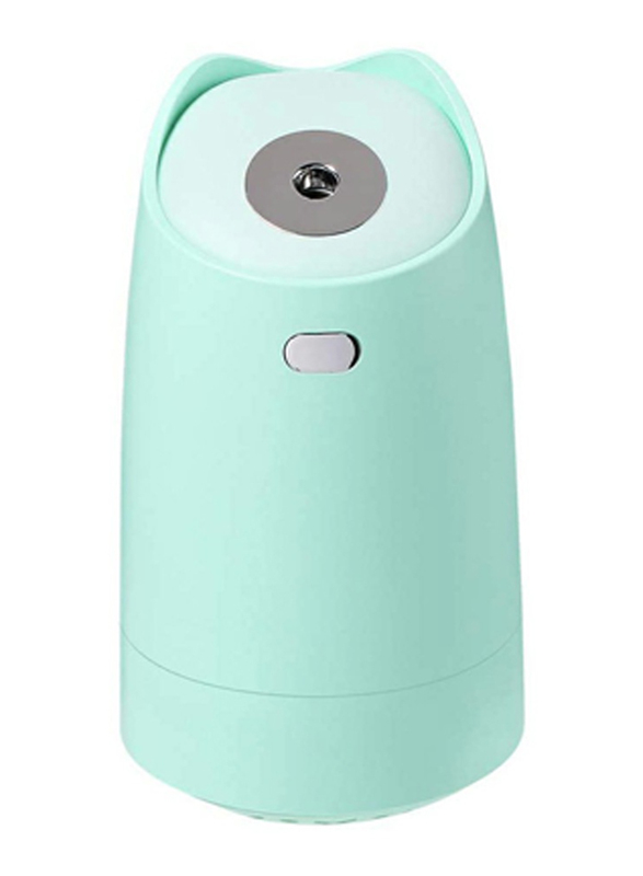 UK Plus Mini Humidifier, Aroma Diffuser, 280ml, with USB Charge and Eye Friendly Multi-Light Night, Green
