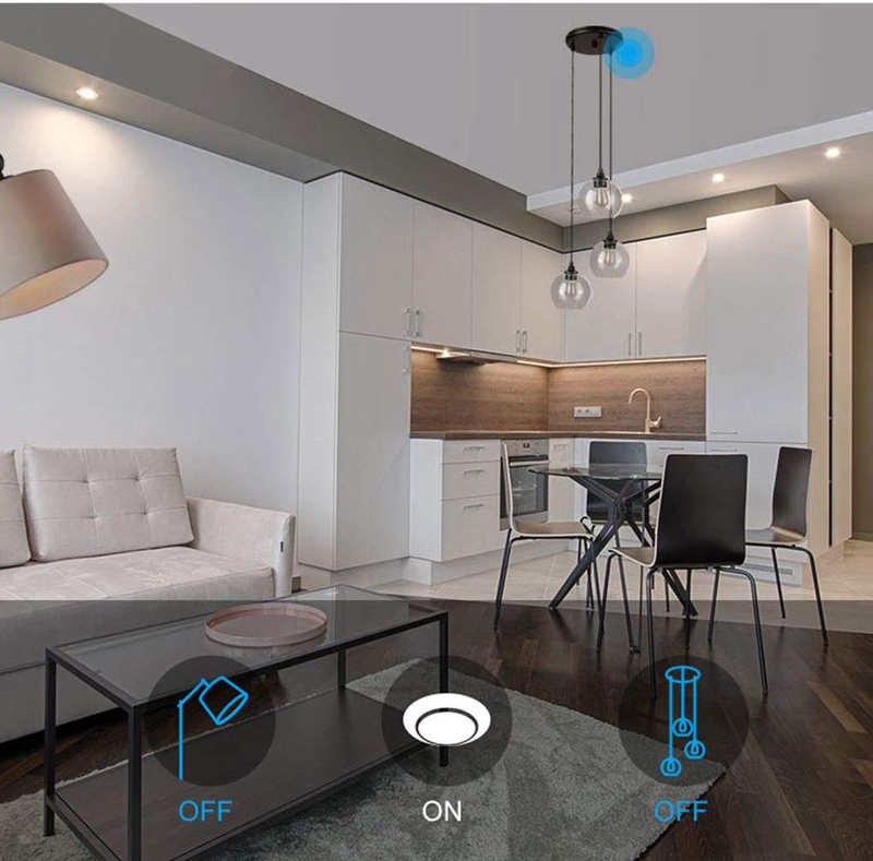 Sonoff Wi-Fi Home Automation Wireless Smart Wall Light with Standard 1 Gang Switch, White