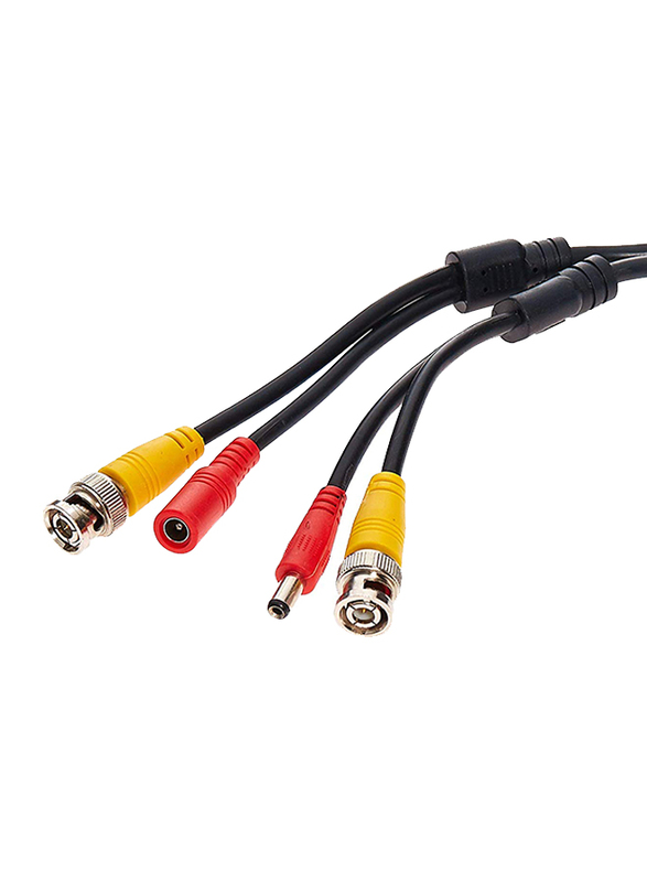 UK Plus 30-Meter RG59 Coaxial Cable for Surveillance Cameras, Black