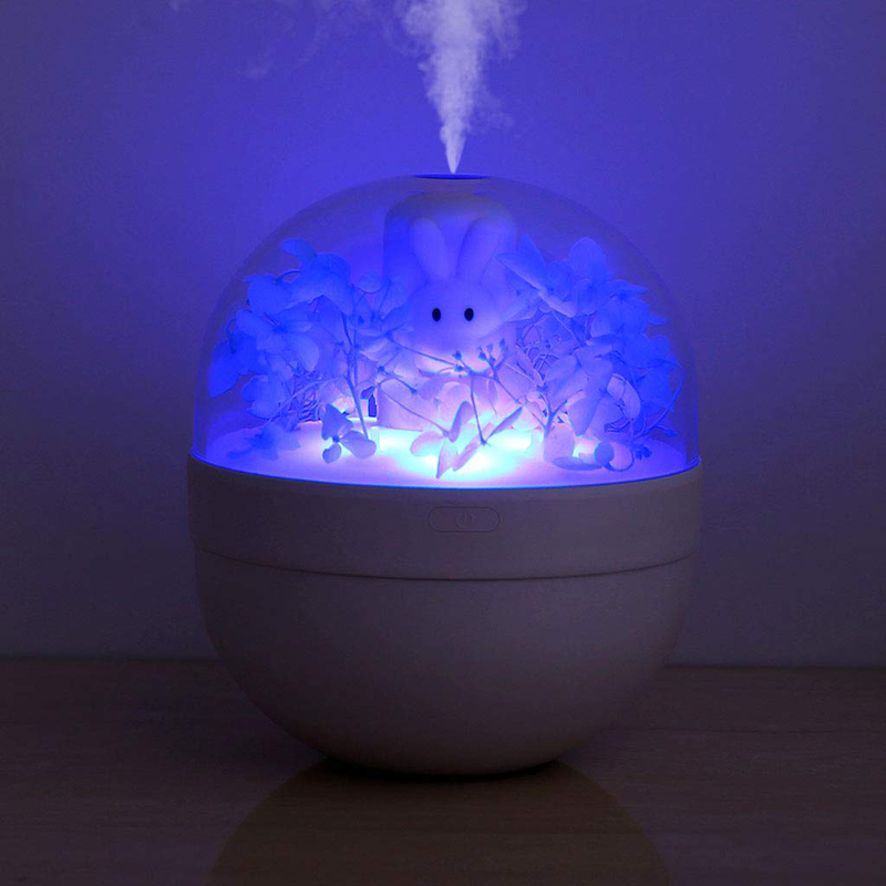 UK Plus Rabbit Aroma Humidifier, 280ml, Essential Oil Diffuser, Pink