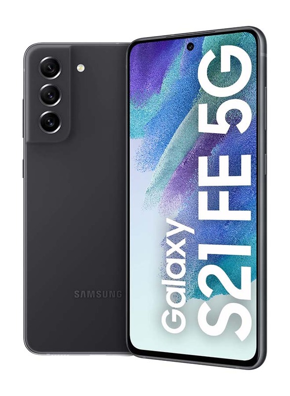 Samsung Galaxy S21 FE 128GB Graphite, 8GB RAM, 5G, Dual Sim Smartphone, Middle East Version
