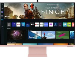 SAMSUNG M8 32in 4K UHD Flat Monitor Smart TV with Max 60Hz Refresh Rate SunSet Pink