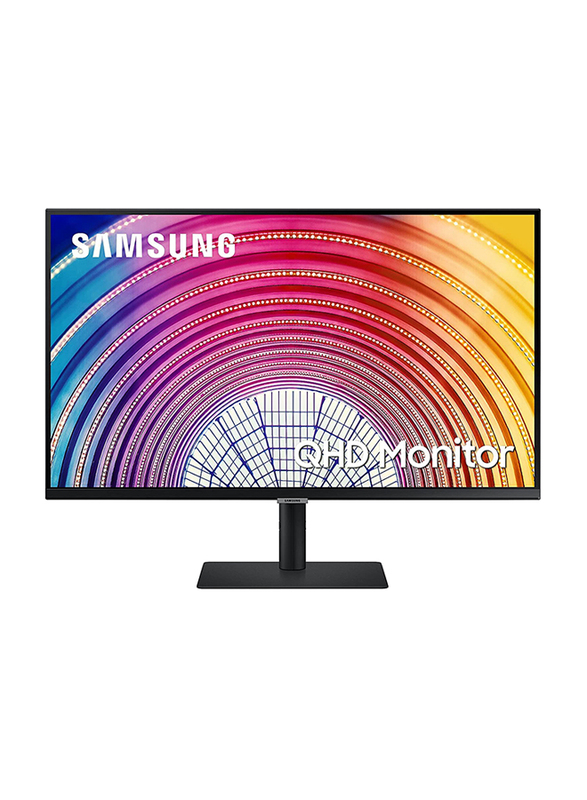 Samsung 32 Inch 75Hz WQHD HDR10 LED Monitor with Height Adjustable Stand, LS32A600NWMXUE, Black