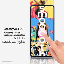 Samsung Galaxy A53 256 GB Awesome Black, 6GB RAM, 5G Dual Sim Smartphone, UAE Version